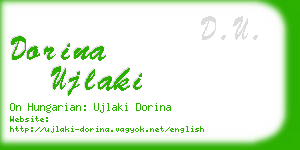 dorina ujlaki business card